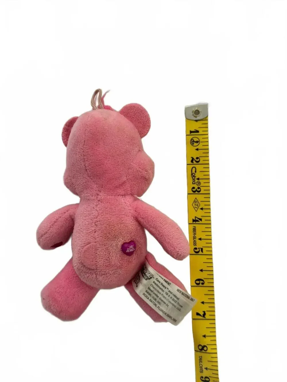 Care Bears Cheer Bear Pink Mini Plush Dangler Basic Fun 7